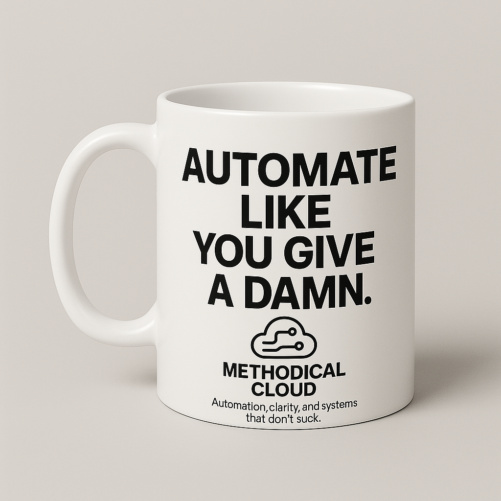 Automate Like You Give A Damn Mug