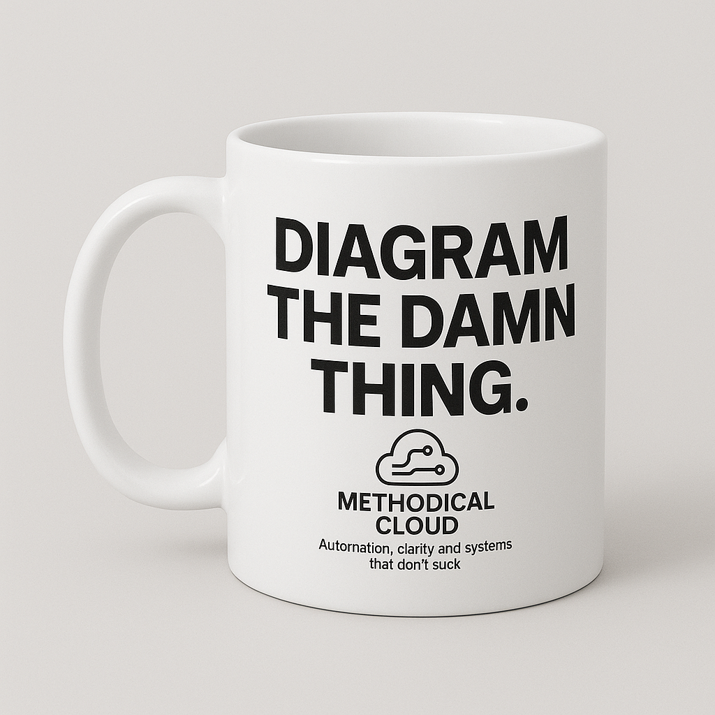 Diagram The Damn Thing Mug